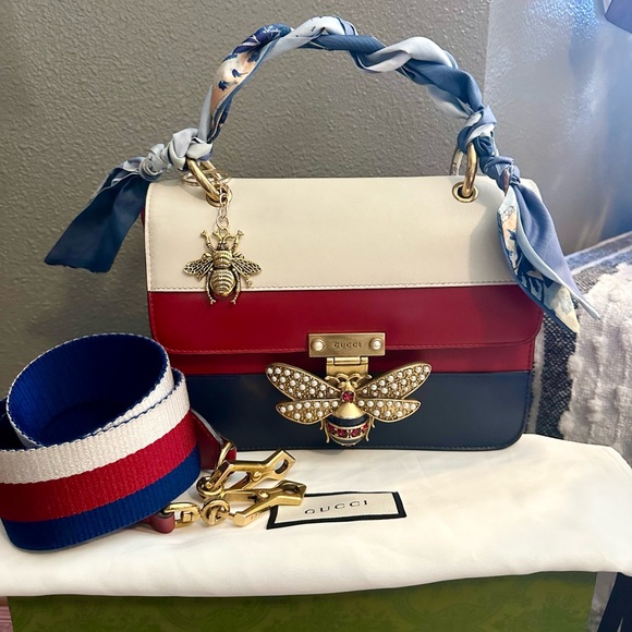 Gucci Queen Margaret Tricolor crossbody bag - Picture 1 of 11